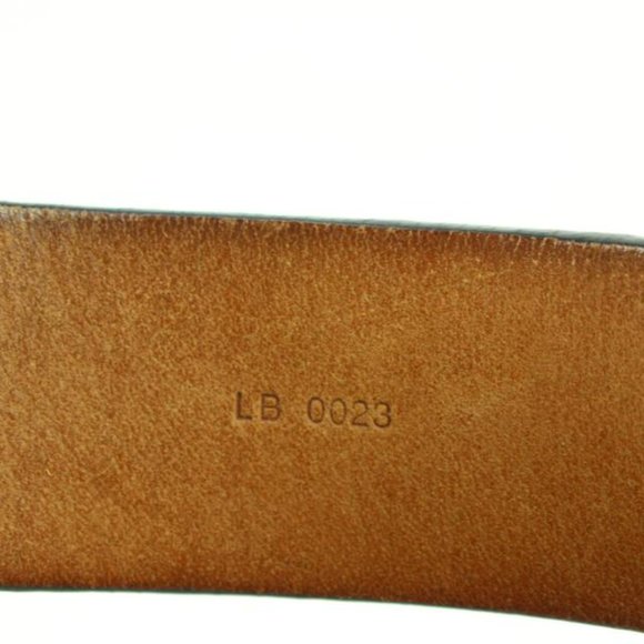 Louis Vuitton 90/36 Black x Silver Outline LV Shadow Belt 52lv218s - Picture 5 of 12